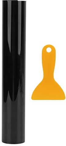 Aramox Autoglasfolie, Universal 20x150cm Autoglas Tönungsfolie Block Windschutzscheibe Sonnenblende Streifen mit Schaber