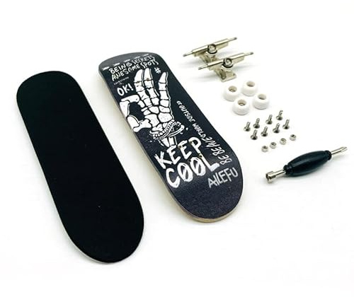 Pro fingerbräda komplett 30 mm skateboard mini liten hand skate professionell fingerbräda, helträ lönnhjul med lager för barn (B12)