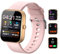 MICFLIP Smartwatch für Damen, Annehmen/Tätigen von Anrufen, Fitness-Tracker mit 2 Zoll Touchscreen SpO2 Herzfrequenz-Schlafmonitor, 100 Sportarten, IP67 wasserdicht, für Android iOS (Rosa)