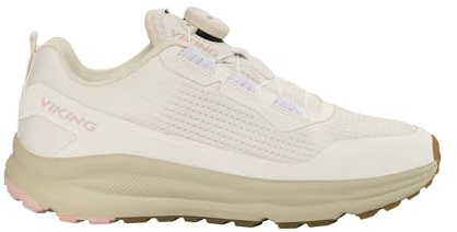 Viking Motion Low Boa W - Zapatos para Caminar para Mujer, Crema Rosa Claro, 6 UK