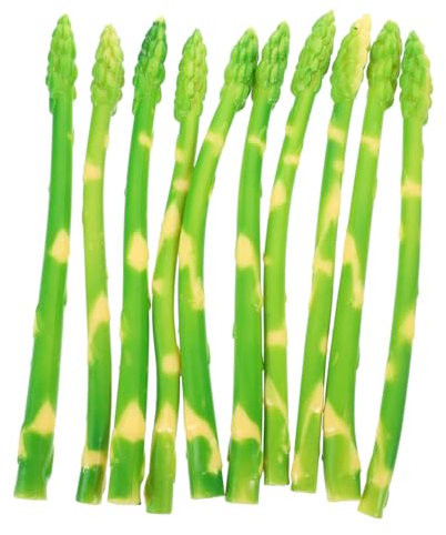 Amosfun 10 Pezzi Asparagi Riprodotti Riproduzione Di Asparagi Decorazione Per Casa Cucina Ristorante Festa Matrimonio Natale Esposizione Verdeghi