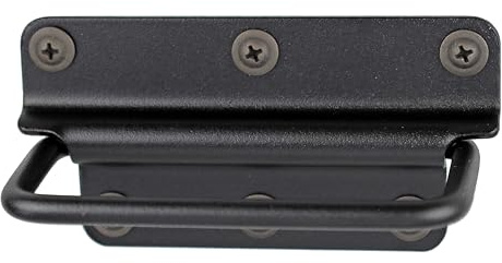 KeyMet Lot de 10 poignées pliantes pour caisse d'entrée Noir 108 x 54 x 2 cm