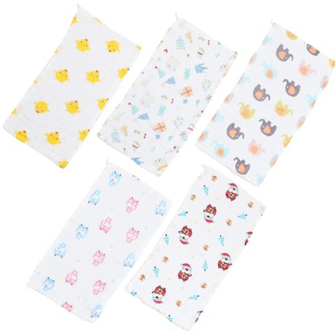 GLSTOY 5piezas Toalla Facial De Algodón Suave Unidades Portátiles Para Cocina Baño y Oficina