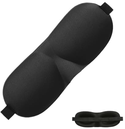 Máscara de noche para dormir | 3D cómoda y opaca total sin presión – Máscara de sueño transpirable y refrescante, apta para acampar, playa, vuelos en avión, siesta, spa, Voyag