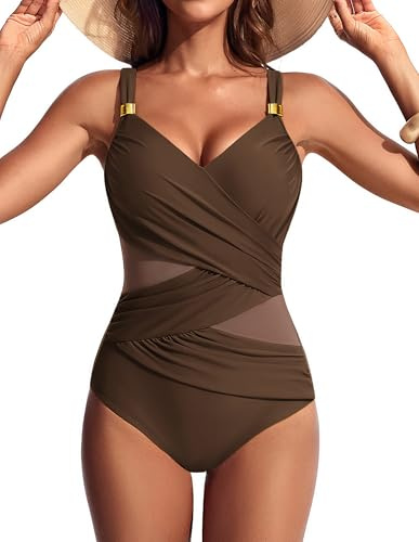 Hanna Nikole baddräkt för kvinnor, mage, push-up baddräkt, baddräkt, sexig, ren mesh, badkläder, slimmande, v-ringad, monokini