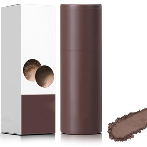 Poudre de Racine de Cheveux Marron, Retouche Racines Instantanée pour Combler le Front et les Cheveux Clairsemés, Poudre Cheveux Waterproof avec Applicateur Intégré pour Homme et Femme