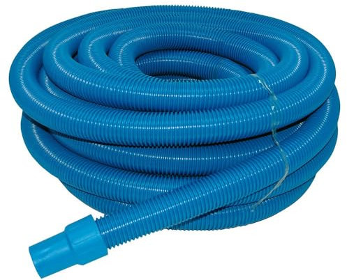 Productos QP Manguera para la Piscina, Flexible e Óptima para Limpiar a Fondo Piscinas, Manguera 10M con Maguitos 38