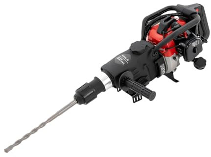Benzin-Abbruchhammer,Gesteinsbohrhammer, Abbruchhammer, Schlaghammer, Spitzmeißel Flachmeißel, 2 Hübe, Betonbrecher, 1200W.