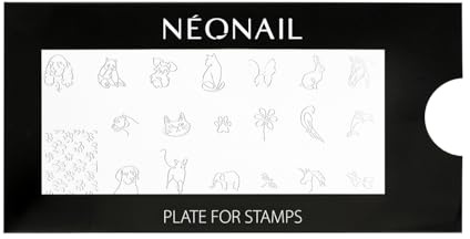NEONAIL Stamping Plate 28 - Stamping Platte - Schablonen Platte - Nail Art - Nageldesign - Nagel Stempel Schablone - French Nails Schablone - Nagelkunst Stempel