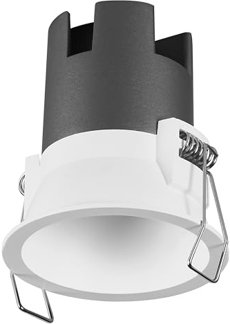 OSRAM Downlight empotrable SPOT TWIST, blanco, 5W, 400lm, 840 WT, 70mm de diámetro, color de luz blanco frío, hasta un 90% de ahorro energético respecto a los downlights halógenos, fácil instalación,