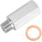 Weit verbreiteter Automotorzylinder 1/4 Npt Adapter 1/8 T304 Stahl Öldruckmesser Öldrucksensor Adapter mit Adapter O-Ring passend für die meisten Motoren aus Edelstahl