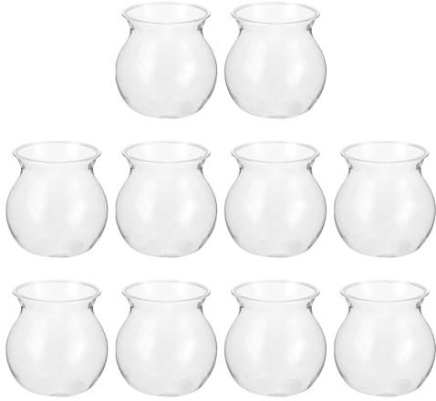 VANZACK Vaso Di Giacinto 10 Pezzi - Piccolo Vaso Di Trasparente Per Bulbo Di Giacinto - Decorativo Per Germoglio E Fiori - Decorazione Domestica E Soggiorno
