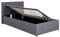 Home Source Single 3ft Side Gas Lift Fabric Ottoman Storage Bed, Grey