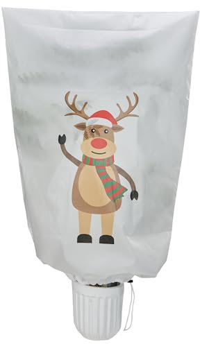 X-shuan Wintervlies für Pflanzen Frostschutz, 80 x 120cm Winterschutz für Pflanzen, Vlieshaube Winterschutz für Kübelpflanzen, Pflanzenschutz Winter