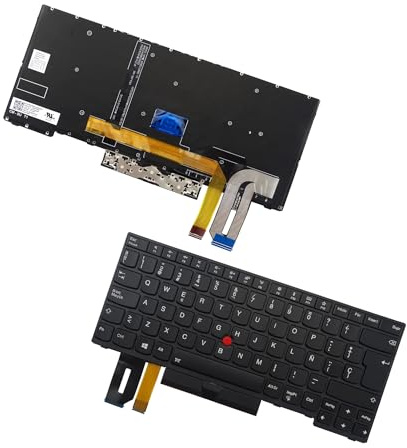 Table-King Teclado de Repuesto con retroiluminación para Lenovo Thinkpad E480 E485 T480S T490 T495 L380 L390 L480 E490 E495 R480 R490 S2 3rd Gen S2 4th (España)