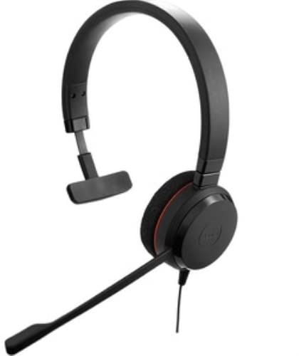 Auricular Mono con micrófono, conexión USB, cancelación de Ruido, Ideal para Llamadas y videoconferencias.