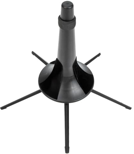 Alipis Supporto per Tromba e Clarinetto in Metallo Base in Cotone Protettivo Supporto Pieghevole Portatile a 5 Piedi per Riporre ed Esporre Strumenti Musicali