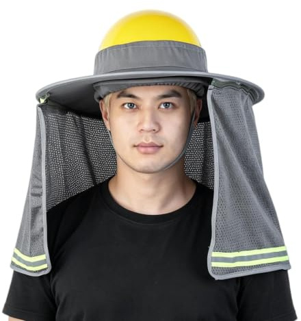 Visera Solar para Casco De Seguridad Protector Transpirable Impermeable