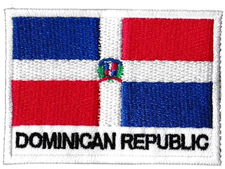 Ecusson Patche Dominicain Drapeau République Dominicaine Antilles Pays Monde