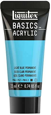 Liquitex Basics Acrylique Tube 22 ml Bleu Clair Permanent ROW