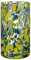 GILDE Deko Vase Blumenvase Glasvase - Geschenk für Frauen Geburtstagsgeschenk - Dekoration Frühling Ostern - Farbe: Transparent Gelb Grün Blau Höhe 21 cm