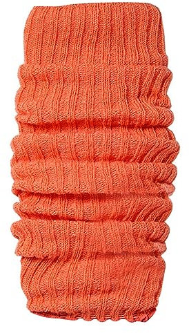 Stulpen Mädchen Damen Beinwärmer Leg Warmers Damen Beinstulpen Knie Hoch Stulpen Gestrickte Leg Warmers Warme Winter Beinstulpen Frauen Warm Bequem Beinwärmer für Winterwärmer (Orange, One Size)
