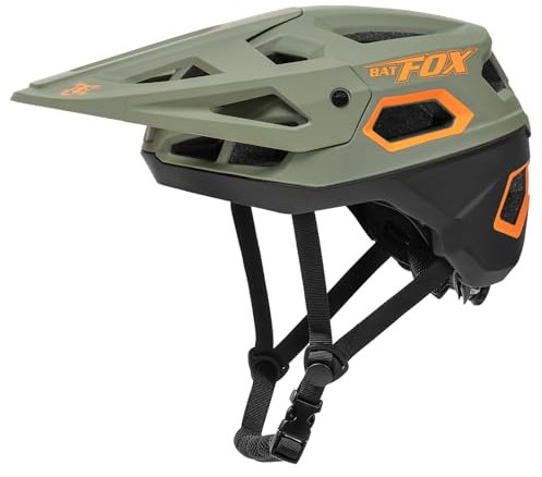 Fahrradhelm, Mountainbike Helm Helme für Herren Damen Erwachsene Jugend(Armeegrün, L(54-58CM))