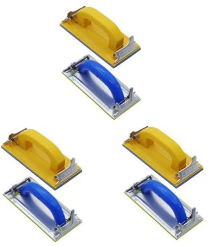 NUOBESTY Lot De 3 Outils De Ponçage Manuel Ponceuse Pour Cloisons Sèches Feuilles De Papier De Verre Outil De Ponçage Pour Le Travail Du Bois Ponceuse Multi-usages 2 Pièces X 3