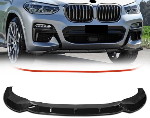 Archaic Aileron de Pare-Chocs Avant Compatible avec BMW X3 G01 X4 G02 Pre-LCI 2018-2021 M Pack Becquet, kit de carrosserie répartiteur sous Le Menton G01 G02 M Sport