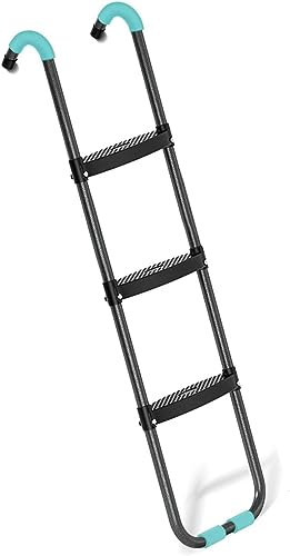 LwsCUiH Accesorios Trampolines Escalera de trampolín Escalera de trampolín Desmontable for Exteriores Escalones Antideslizantes engrosados(3steps)