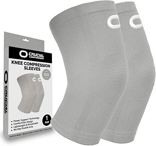 Knee Brace for Women & Men (Pair) – Knee Sleeves for Running, Workout, Weightlifting & Sports – Compression Knee Support for Knee Pain Relief, Meniscus Tear & Arthritis