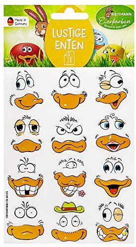 Heitmann Eierfarben Sticker Lustige Enten, 10 g, 1007804