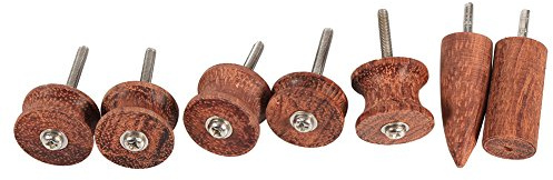 Poleringssats rosenträ arbetsverktyg läder leather burnishing tool leather burnisher Leerbewerkingsaccessoires