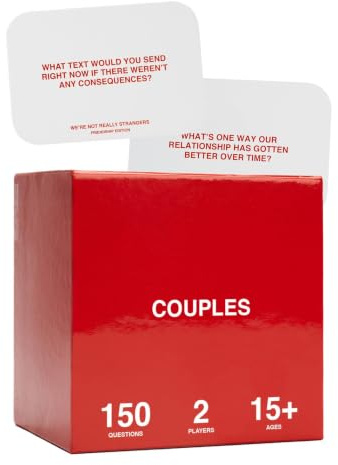 We’re Not Really Strangers Jeu de cartes pour couples – 150 cartes de conversation pour couples, adultes et adolescents – Jeu à 2 joueurs pour rendez-vous galant, soirées de jeux et fêtes, à partir de