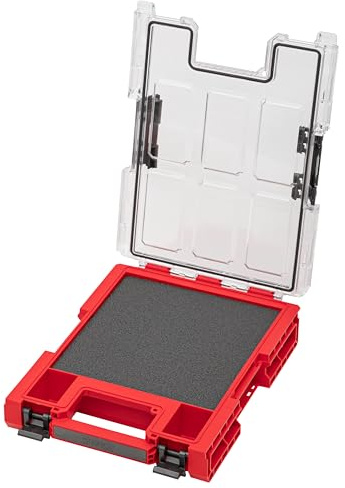 QBRICK SYSTEM Werkzeugkoffer Werkzeugkasten Leer Werkzeugkiste ONE Organizer M 2.0 MFI RED Ultra HD Rot 275 x 375 x 95 mm