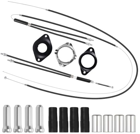 Fangxuee Cables de Freno Gyro para Bicicleta, Delanteros y Traseros, con Rotor Giratorio, Juego Completo, Compatible con la Mayoría de Bicicletas BMX.