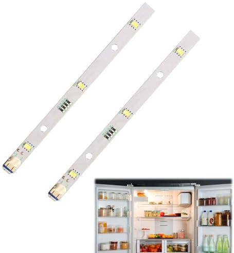 2 Stück LED-Lichtleiste,LED Kühlschrank Licht für RONGSHENG/HISENSE,Lichtleisten Beleuchtung für Rongsheng/Hisense E349766 MDDZ-162A 1629348 DC12V,Ersatz-Kühlschranklampe Kompatibel