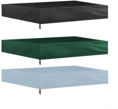 Copertura per sabbiera, 210 denari, impermeabile, resistente, copertura protettiva per sabbiera, giocattolo da giardino, piscina, colore grigio, 200 x 200 cm