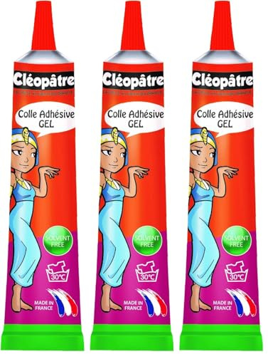Cléopâtre - CE30 - Ecolier - Tube de Colle gel forte universelle 30 g (Lot de 3)