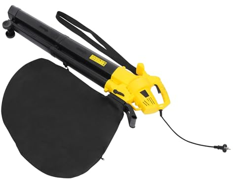 Soplador de hojas con batería, con función de trituración, potencia de aspiración 13,2 m³/min, saco de 35 L, función de soplado hasta 270 km/h, sin batería ni cargador