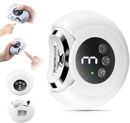 Cortauñas Eléctrico 3-en-1 para Hombres y Mujeres - Recargable con Luz LED, Corta y Lima Automático para Adultos y Mayores, Pulidor de Uñas Portátil