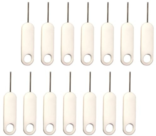Sewroro 20 Pinzas Extractoras Sim de Metal, Removedor de Tarjetas Sim para Teléfonos Inteligentes, Agujas de Expulsión, Accesorio Práctico para Mantenimiento de Smartphones, Set 20