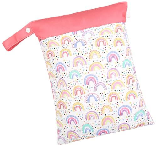 Wet Dry Bag - de pañales Impermeable de Doble Capa, 2 Bolsillos con Cremallera, Bolsas húmedas Reutilizables para Trajes de baño, Toallas, Playa, Piscina, Gimnasio, Yoga, Viajes, portátil, 30 x