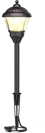 GOODSMANN Pathway Light 1.5W LED Outdoor Low Voltage Landscape Lighting 100 Lumen Hardwired Path Lights 3000K Warm White Metal Walkway Light with Cable Connectors