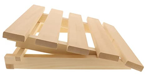 HOFMEISTER® Lot de 2 appuie-tête réglables en hauteur pour sauna en bois de tilleul 40 cm Support dorsal ergonomique réglable Dossier de sauna stable pour se détendre