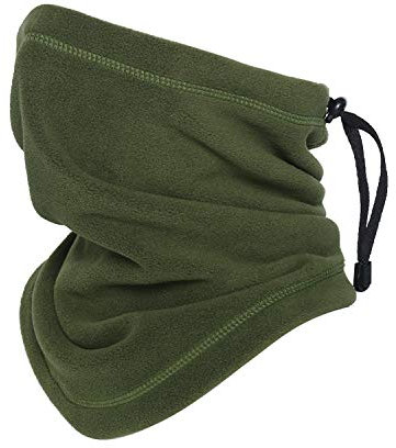 Oscenny Snoods för män kvinnor, tjock antistatisk polar fleece justerbar dragsko snood bra stretch tvättbar för kyligt kallt väder skidåkning cykling motorcykel, Amy Grenn, one size