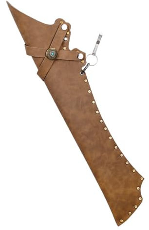 MiOYOOW Bogenschießen Köcher wasserdichte Retro Pfeilhülle tragbare Taille tragbar PU Leder Pfeil Taillenköcher für Recurve Compoundbogen