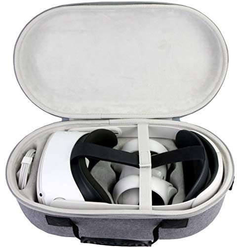 Aenllosi Voyage Étui Rigide Housse pour Oculus Quest 2/Quest 3 Casque de réalité virtuelle 64Go/256Go de (Gray-2)