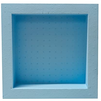Thermopanel EPS Shower Niches Material EPS (360 x 360 x 100mm) Foam Extruded Polystyrene for Showers Bathrooms and Wetrooms – Space Saving Storage For Bathroom Essentials