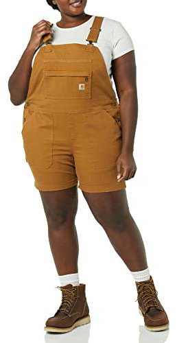 Carhartt Bekleidung Kurze Latzhose braun XS